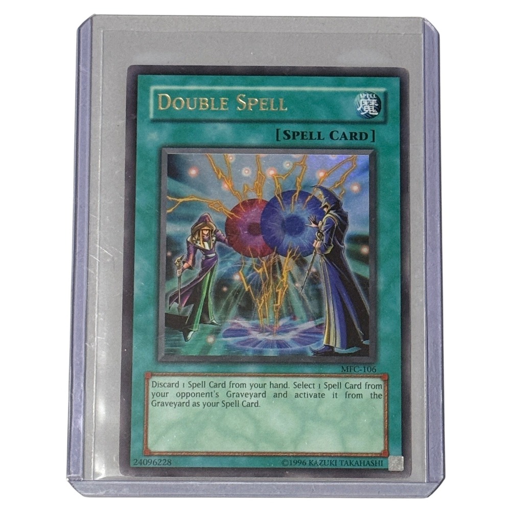 Yu-Gi-Oh Double Spell MFC-106 Ultra Rare Holo Magician's Force Vintage 2003 Card